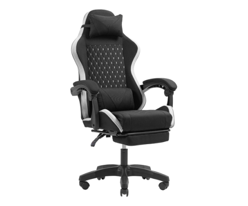 Mars Gaming MGC-X Fabric Silla para videojuegos de PC Asiento acolchado Negro, Blanco