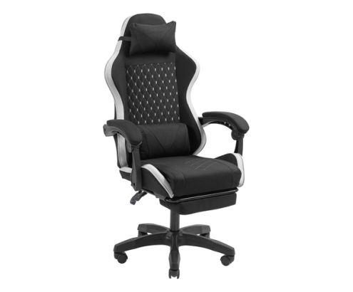 Mars Gaming MGC-X Fabric Silla para videojuegos de PC Asiento acolchado Negro, Blanco