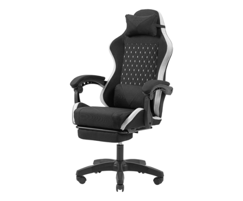 Mars Gaming MGC-X Fabric Silla para videojuegos de PC Asiento acolchado Negro, Blanco