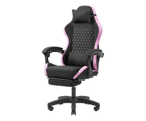 Mars Gaming MGC-X Fabric Silla para videojuegos de PC Asiento acolchado Negro, Rosa