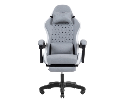Mars Gaming MGCXFSW silla para videojuegos Silla para videojuegos de PC Asiento acolchado Gris, Blanco