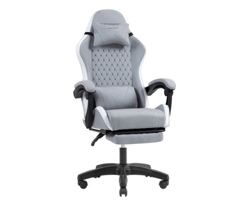 Mars Gaming MGCXFSW silla para videojuegos Silla para videojuegos de PC Asiento acolchado Gris, Blanco