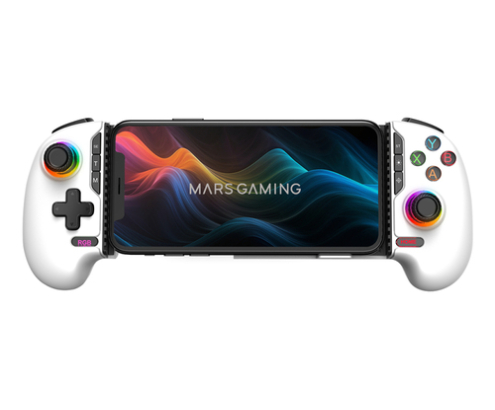 Mars Gaming MGPXPRO Blanco Bluetooth/USB Gamepad Analógico/Digital Android, PC, PlayStation 4, Nintendo Switch 2