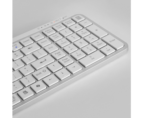 Mars Gaming MK-SILENKEYS teclado Universal RF Wireless + Bluetooth QWERTY Español Blanco