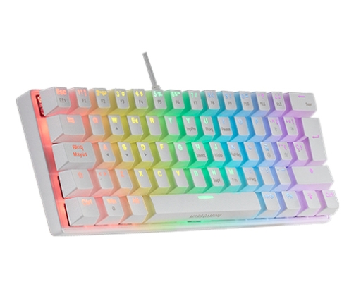 Mars Gaming MK60 teclado Juego USB QWERTY Italiano Blanco