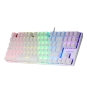 Mars Gaming MK80W teclado Juego USB QWERTY Italiano Blanco