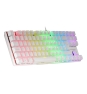 Mars Gaming MK80W teclado Juego USB QWERTY Italiano Blanco