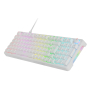 Mars Gaming MKPROWYFR teclado Juego USB AZERTY Francés Blanco