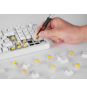 Mars Gaming MKPROWYFR teclado Juego USB AZERTY Francés Blanco