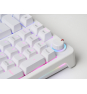 Mars Gaming MKPROWYFR teclado Juego USB AZERTY Francés Blanco