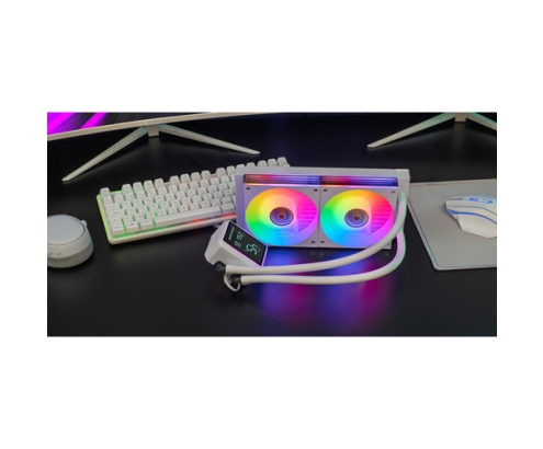 Mars Gaming ML-LCDPRO240W Procesador Kit de refrigeración líquida 12 cm Blanco 1 pieza(s)