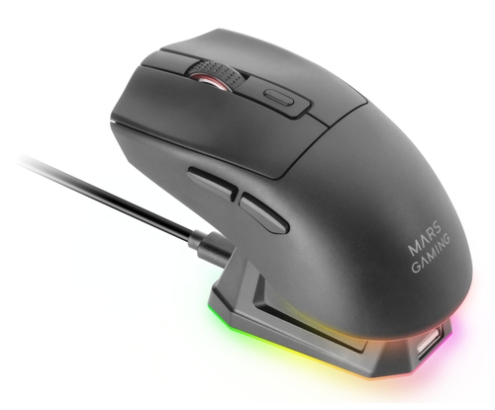 Mars Gaming MM-T3 ratón Juego mano derecha RF Wireless + Bluetooth + USB Type-A Óptico 14400 DPI