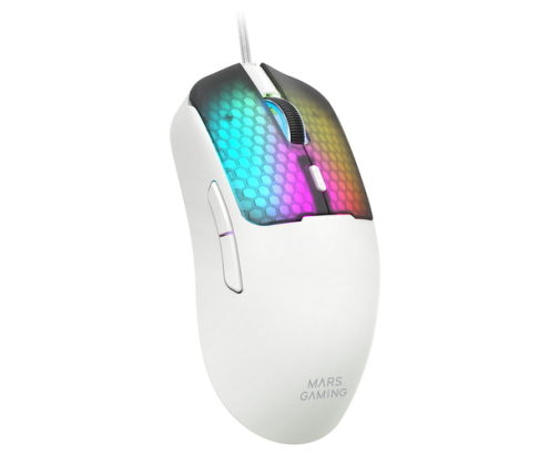 Mars Gaming MMVIPERW ratón Juego mano derecha USB Type-A + USB Type-C Óptico 12800 DPI