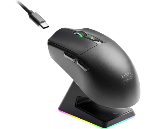 Mars Gaming MMWELITE ratón Juego mano derecha Bluetooth Óptico 20000 DPI
