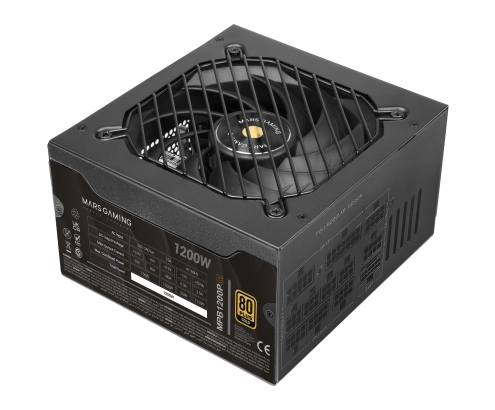 Mars Gaming MPB1200PSI unidad de fuente de alimentación 1200 W Negro