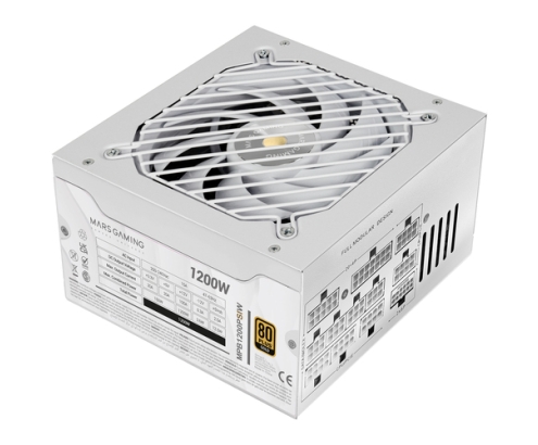 Mars Gaming MPB1200PSIW unidad de fuente de alimentación 1200 W Blanco