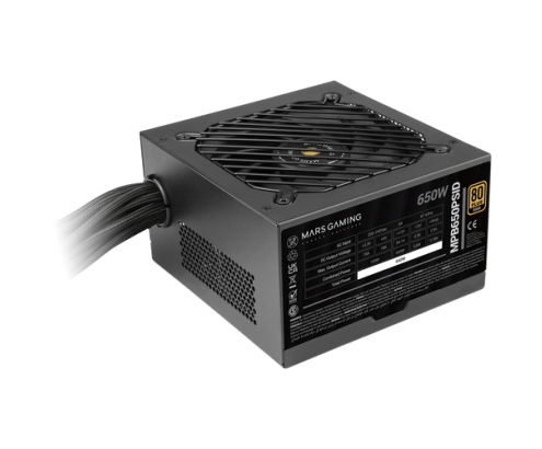 Mars Gaming MPB650PSID unidad de fuente de alimentación 650 W Negro