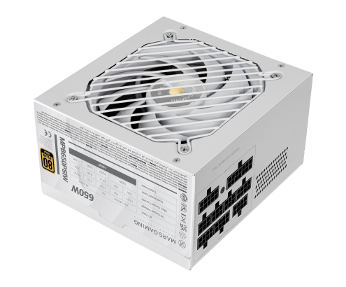 Mars Gaming MPB650PSIW unidad de fuente de alimentación Blanco