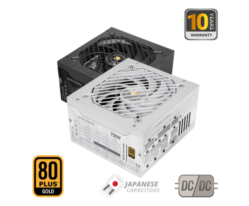 Mars Gaming MPB750PSI unidad de fuente de alimentación 750 W 24-pin ATX ATX Blanco