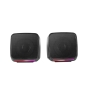 Mars Gaming MS-PRO, Altavoces Compactos 10W, Iluminación RGB Flow Dinámica, Altavoz PC con Caja de Control y Entrada Jack 3.5mm, Altavoces Gaming Co