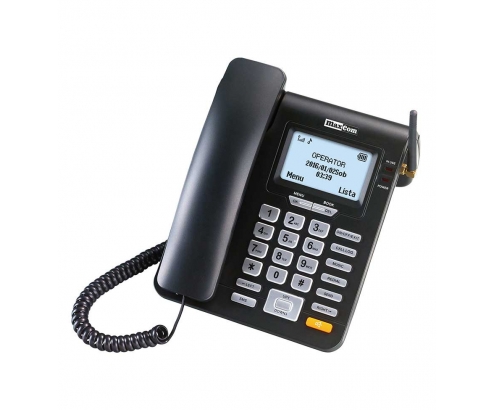 MaxCom MM28D teléfono Teléfono DECT Negro