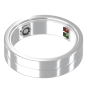 MaxCom MR100 No Anillo inteligente rastreador de actividad IP68 Plata