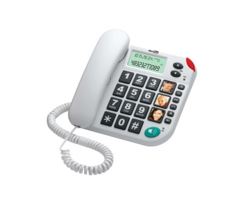 MAXCOM TELEFONO FIJO KXT480 WHITE