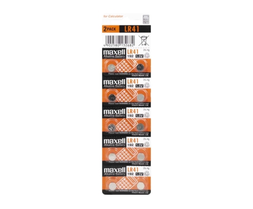 Maxell 11716800 pila doméstica Batería de un solo uso LR41 Alcalino