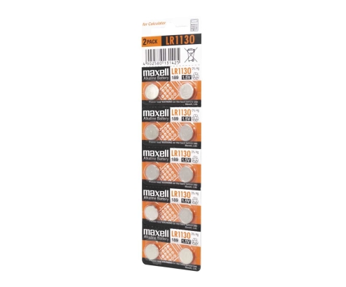Maxell 11717100 pila doméstica Batería de un solo uso LR1130 Alcalino