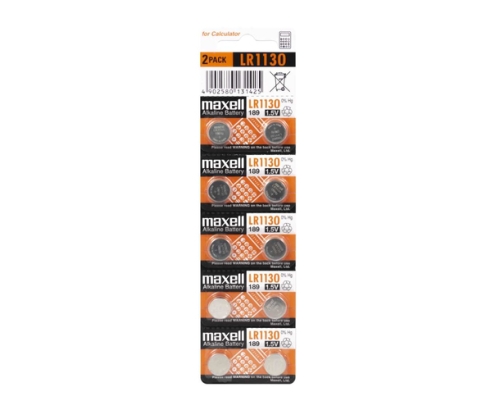 Maxell 11717100 pila doméstica Batería de un solo uso LR1130 Alcalino
