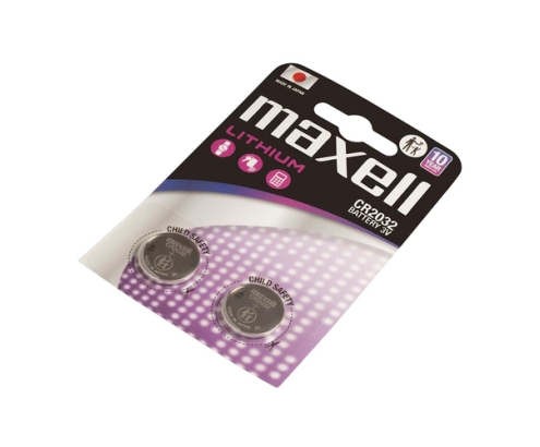 Maxell 12238500 pila doméstica Batería de un solo uso CR2032 Lithium-Manganese Dioxide (LiMnO2)