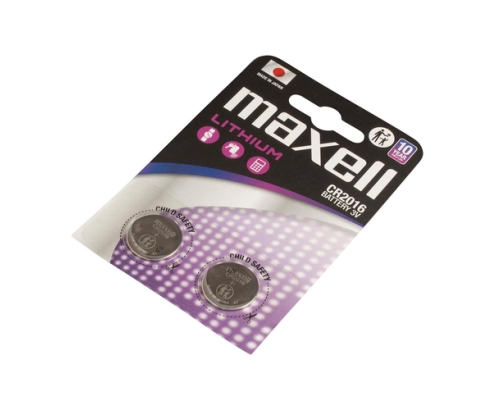 Maxell 12239100 pila doméstica Batería de un solo uso CR2016 Lithium-Manganese Dioxide (LiMnO2)