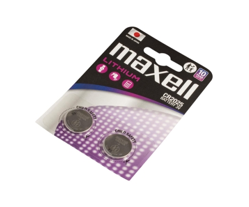 Maxell 12239200 pila doméstica Batería de un solo uso CR2025 Lithium-Manganese Dioxide (LiMnO2)