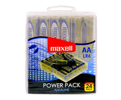 MAXELL PILA ALCALINA AA LR6 PACK*24 PILAS