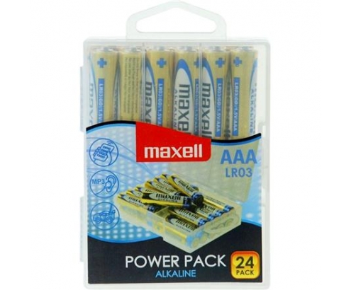 MAXELL PILA ALCALINA AAA LR03 PACK*24 PILAS