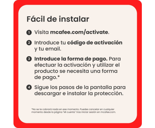 McAfee Total Protection 1 Dispositivo 1 Año Licencia Digital