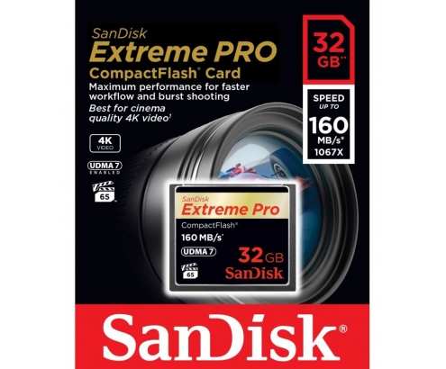 MEMORIA COMPACT FLASH SANDISK Extreme Pro 32GB SDCFXPS-032G-X46 