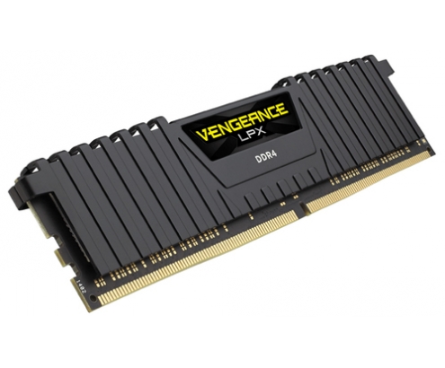 MEMORIA CORSAIR DDR4 3000MHZ 32GB 2X16GB VENGEANCE LPX BLACK SERIE CMK32GX4M2D3000C16