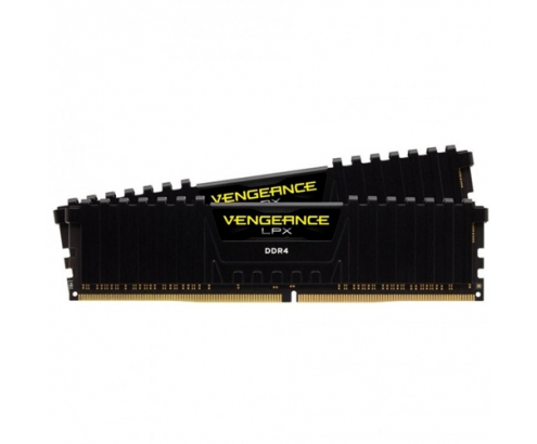 MEMORIA CORSAIR VENGEANCE LPX BLACK DDR4 2400MHZ 16GB 2 X 8GB CMK16GX4M2A2400C16 
