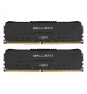 MEMORIA CRUCIAL DIMM DDR4 16GB (KIT2*8GB) 3200MHZ CL16 BALLISTIX BLACK 