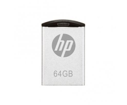 MEMORIA HP V222W USB 2.0 64GB 14MB/S LECTURA METAL PLATA HPFD222W-64P