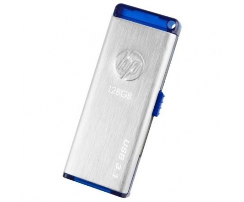 MEMORIA HP X730W USB 3.1 128GB 140MB/S LECTURA ACERO INOX AZUL HPFD730W-128