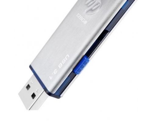 MEMORIA HP X730W USB 3.1 128GB 140MB/S LECTURA ACERO INOX AZUL HPFD730W-128