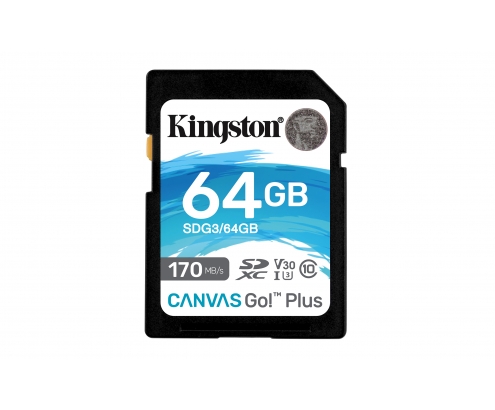 MEMORIA KINGSTON SDXC UHS-I 64GB CLASS 10 SDG3/64GB	