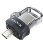 MEMORIA MICRO USB + USB 3.0 SANDISK ULTRA DUAL DRIVE M3.0 16GB GREY & SILVER SDDD3-016G-G46