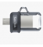 MEMORIA MICRO USB + USB 3.0 SANDISK ULTRA DUAL DRIVE M3.0 32GB GREY & SILVER SDDD3-032G-G46 