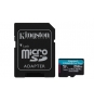 MEMORIA MICROSDXC KINGSTON CANVAS GO PLUS 256GB + ADAPTADOR NEGRO SDCG3/256GB 