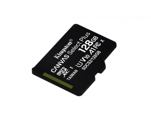 MEMORIA MICROSDXC KINGSTON FLASH CANVAS SELECT PLUS 128GB SIN ADAPTADOR SDCS2/128GBSP