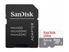 Memoria microsdxc sandisk 64gb Ultra flash Clase 10 SDSQUNR-064G-GN3MA