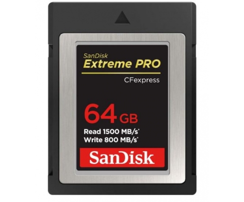 Memoria SanDisk ExtremePro flash CFexpress 64gb negro SDCFE-064G-GN4NN